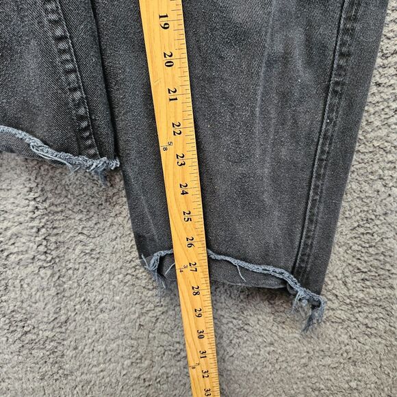 Monet Skateboards Jeans Womens Size 1 Black Denim Straight‎ Leg High Rise - Picture 7 of 13